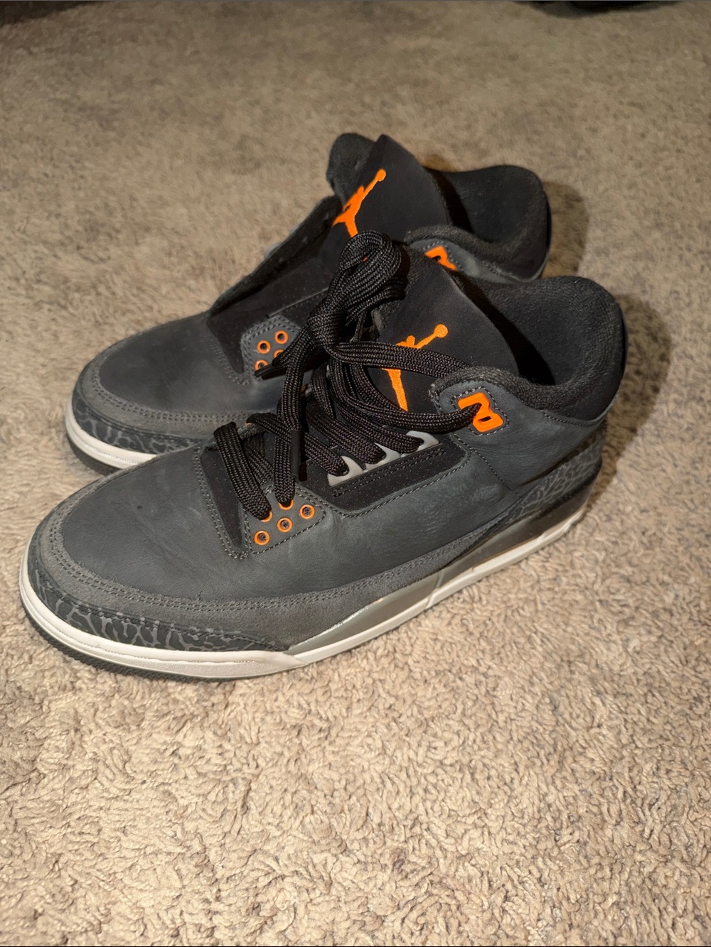 Nike Men’s Sneakers - Black with Orange Accents